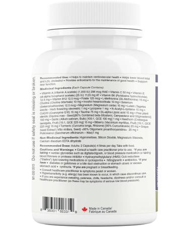 Maxion 2 Pack Cardio Flow for Cardiovascular Health Lower Blood LDL and Cholesterol Levels 240 Capsules (2) - Buy Online on GoSupps.com