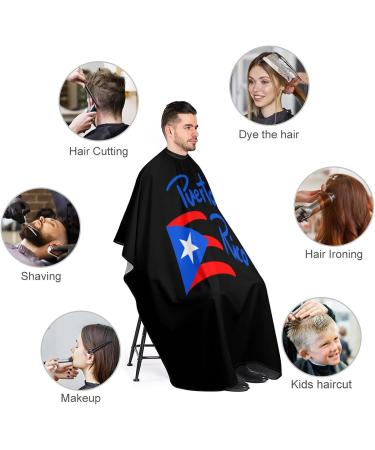 Puerto Rico Flag Hair Salon Cape | Hairdressing Gown & Barbers Apron for Stylish Haircuts - Buy Online on GoSupps.com