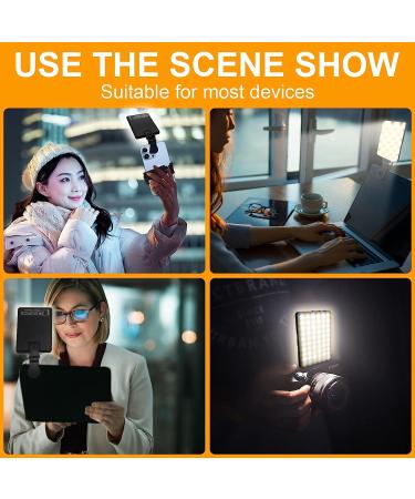 GreatLPT Cell Phone Fill Light - Rechargeable Clip-On Video Light with 10-Level Brightness Adjustment, CRI 95+, 3 Light Modes - Portable Conference Lighting - Buy Online on GoSupps.com