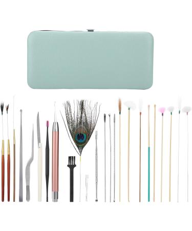 23Pcs Double Headed Stainless Steel Ear Spoons Set - Mint Green Ear Wax Removal Tools and Ear Care Accessories - Buy Online on GoSupps.com