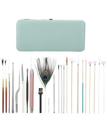 Ear Wax Removal Tool Set - 23Pcs Spiral Double Ended Ear Picks in Mint Green - Buy Online on GoSupps.com