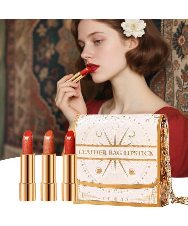 Matte Lipstick - 3 Shades Waterproof - Matte for Women | Velvety Shade Waterproof Non-Sticky for Everyday Makeup and Winter Evenings - Buy Online on GoSupps.com