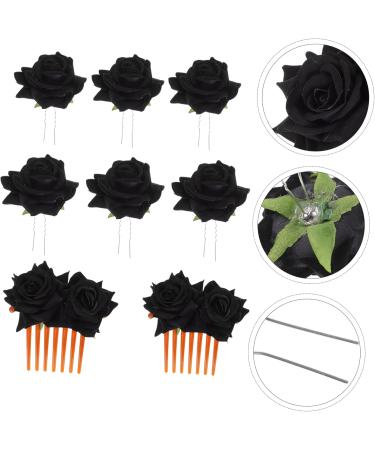 FOMIYES 2 Sets Rose Hair Clip Rose Hairpin for Women Wedding Flower Hair Accessories Floral Hair Clip Wedding Hair Comb Flower for Hair Bridal Bride Flower Girl Iron Artificial Flower - Buy Online on GoSupps.com
