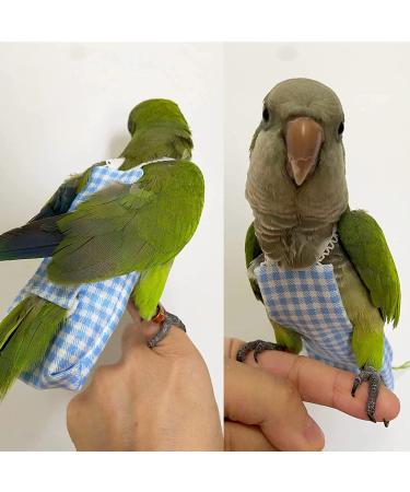 Guanlant Flight Suits for Parrots | Diapers for Monk, Cockatiels, Sun Conure, Senegal | Bird Training Clothes with Leash Hole - Buy Online on GoSupps.com