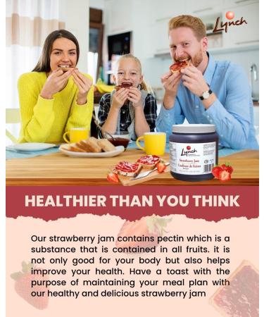 Lynch Jam Strawberry Pectin 1.5 L - Buy Online on GoSupps.com