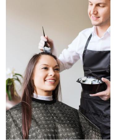 Zhanmai Waterproof Hair Dye Cape Set - 4 Salon Caps for Hair Coloring Cutting & Makeup - Professional Beauty Salon Apron for Stylists & Barbers - Buy Online on GoSupps.com