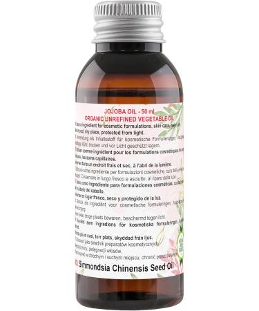 JOJOBA OIL - 50 ml - ORGANIC UNREFINED RAW VIRGIN COLD PRESSED - Buy Online on GoSupps.com