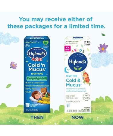 Hyland's Nighttime Cold Medicine for Kids 2+, Mucus & Cough Relief, 4 oz Liquid - Buy Online on GoSupps.com