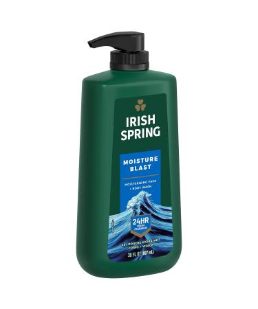 Irish Spring Moisture Blast Body Wash 30 Oz Pump - Pack of 4 | 30 Fl Oz Each - Buy Online on GoSupps.com