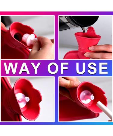 2L Home Enema Bag Kit - Includes 2 Tips 60 Silicone Hose & Water Flow Valve for Colon Cleansing - Red - Buy Online on GoSupps.com