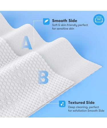 Shop Biodegradable Disposable Face Towels - Soft Absorbent Makeup Remover Wipes (25 Ct) for Skin Care & Travel - Buy Online on GoSupps.com