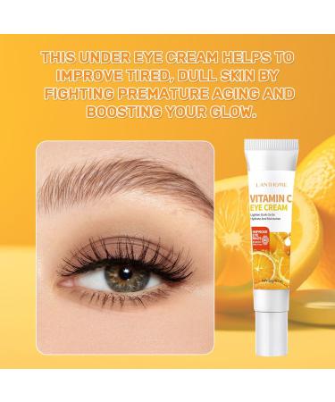 Vitamin C Eye Cream - Reduce Dark Circles Puffiness & Fine Lines | Anti-Aging Under Eye Cream (0.7 FL.Oz - Buy Online on GoSupps.com