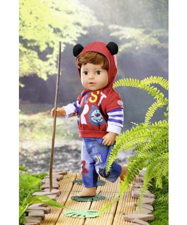 Baby Born Boy Outfit 43 cm for Toddlers 3+ - Easy for Small Hands - Includes Hoodie, Trousers & Hangers - Buy Online on GoSupps.com