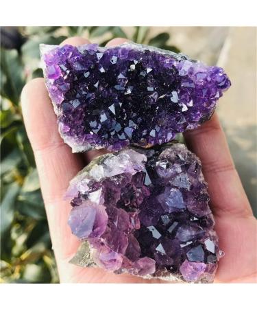 Natural Amethyst Cluster Quartz Crystal geode Specimen Suitable for Home HOMEZHOU (Size : 160-190g) - Buy Online on GoSupps.com
