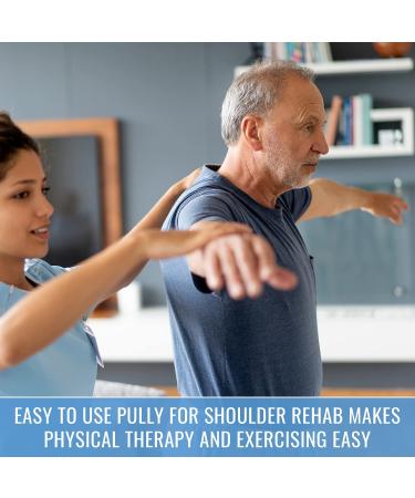 DMI Shoulder Pulley Over the Door for Physical & Shoulder Rehab - Occupational Therapy Aid with Easy Grip Handles - Buy Online on GoSupps.com
