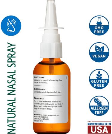 Sovereign Silver Bio-Active Colloidal Silver Hydrosol 10ppm - Immune Support Nasal Spray - 2oz Pack of 2 - International Shipping Available - Buy Online on GoSupps.com