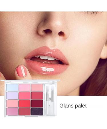 zwxqe Lip Gloss Palette 12 Colors Shine Tint Hydrating Mouth Compact Moisturizing Color Lipstick Makeup for Women Girls Perfect for Daily Wear and Lips 01 - Buy Online on GoSupps.com