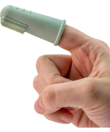 Buy Babyzoco Silicone Finger Toothbrush for Babies | Soothe Gums | 0-2 Years | Unisex | Green - Buy Online on GoSupps.com