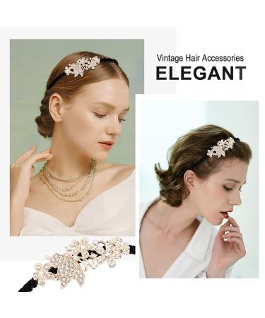 YISSION Fancy Rhinestone Headbands for Women & Girls - Set of 4 | Crystal Non-Slip Hair Bands - Fashion Hair Accessories for Wedding & Vintage Styling - Buy Online on GoSupps.com