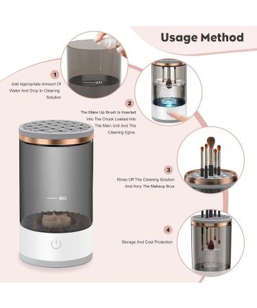 PCKOBEVER Electric Makeup Brush Cleaner Portable USB Cosmetic Brush Cleaner Automatic Cosmetic Brush Cleaner Set for Cleaning and Drying for All Size Beauty Makeup Brushes - Buy Online on GoSupps.com