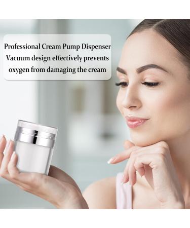 Opopark Airless Pump Dispenser 50ml - 3 Pack Refillable Cream Dispenser for Travel & Home Use | Best Airless Pump Containers - Buy Online on GoSupps.com