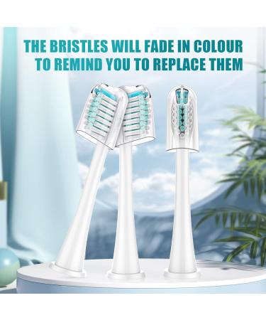 8 Pack Replacement Toothbrush Heads for Philips Sonicare - Compatible with HX3/6/9 4100 5100 6100 9900 C1 C2 W2 W3 G2 G3 - Plaque Control Snap-on - Buy Online on GoSupps.com