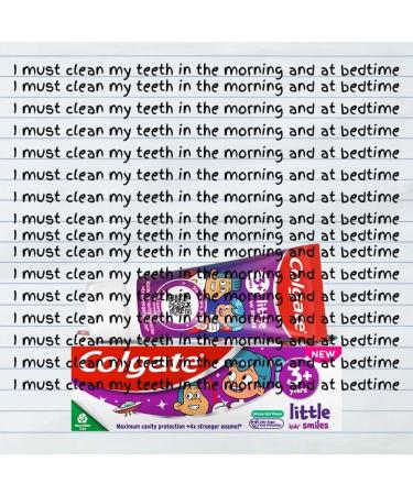 Gift Pack of Kids (3+ yrs) 50ml Toothpastes x 2 with 100% Biodegradable Toothbrush Children's Colouring Teeth Chart and Star Stickers in Gift Bag - Buy Online on GoSupps.com