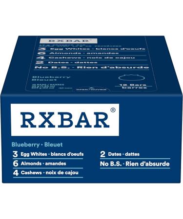 RXBAR Protein Bar Chocolate Sea Salt and RXBAR Protein Bar Blueberry | 24x52g (2 Packs of 12) Bar + Protein Bar Blueberry - Buy Online on GoSupps.com