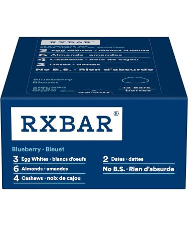 RXBAR Peanut Butter Chocolate Protein Bars 12 x 52 g & Protein Bar Blueberry 12x52g (Pack of 12) Bar + Protein Bar Blueberry - Buy Online on GoSupps.com