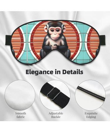 Silent Monkey Eye Mask - Soft Adjustable Nighttime Comfort for Men & Women - Black | International Shipping Available - Buy Online on GoSupps.com