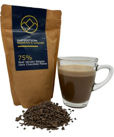 Luxury Hot Chocolate - Real 75% Belgian Chocolate Flakes - 500g - Buy Online on GoSupps.com