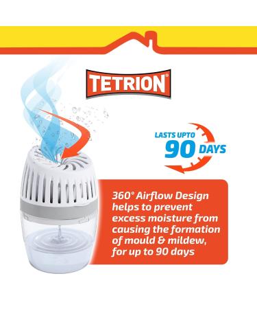 Tetrion Moisture Absorber - Prevent Condensation & Improve Air Quality | 360 Air Flow | Covers 20 m | Versatile Pack of 6 | 630g - Buy Online on GoSupps.com