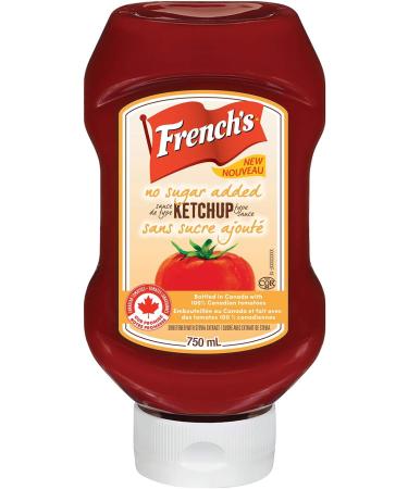 French's 100% Canadian Tomato Ketchup No Sugar Added 750ml & Organic Classic Yellow Mustard 325ml Ketchup + Classic Yellow Mustard - Buy Online on GoSupps.com