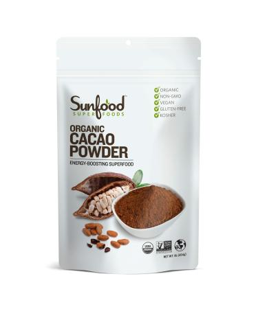 Sunfood Organic Cacao Powder 1 lb (454 g)
