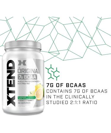 XTEND Original BCAA Lemon Lime Squeeze Supplement - 7g BCAAs + Electrolytes for Recovery - Amino Energy Post-Workout - 90 Servings - Buy Online on GoSupps.com