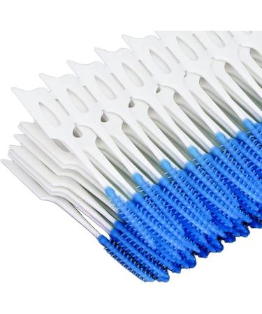 Premium Tooth Cleaning Set - Dental Floss Toothpicks & Interdental Brushes for Gum Protection - 160 Pieces (Blue) - International Shipping Available - Buy Online on GoSupps.com