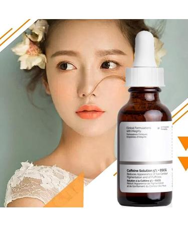 Caffeine Solution 5% + EGCG Caffeine & Hyaluronic Acid Under Eye Serum Caffeine Eye Cream for Anti Aging Wrinkle Caffeine Eye Serum Caffeine Eye Cream for Anti Aging Wrinkle 2PC - Buy Online on GoSupps.com