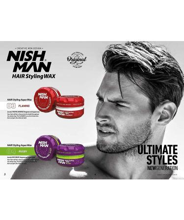 NISHMAN 03 Hair Styling Wax Flaming Red - 150ml XL Strawberry | International Shipping Available - Buy Online on GoSupps.com