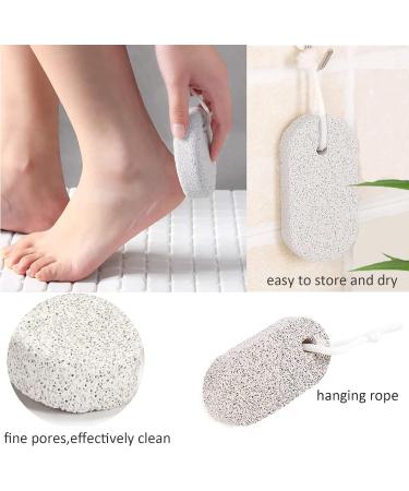 Pumice Stone Foot Scrubber Set - Callus Remover for Exfoliation | 4PCS Foot File for Feet, Hands & Body - Buy Online on GoSupps.com