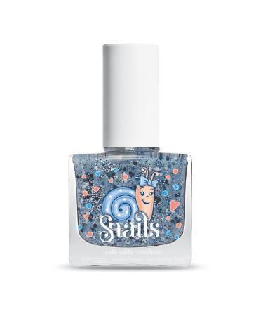 Snails 516202 Children's Nail Polish Top Coat Confetti blue water-based washable harmless vegan - Buy Online on GoSupps.com