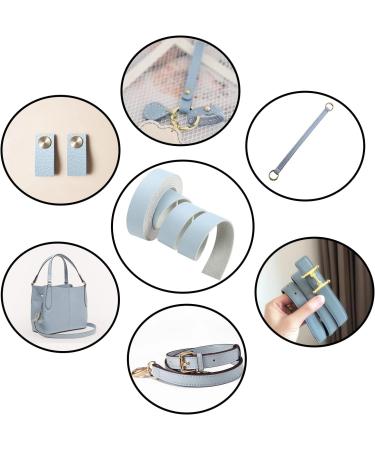 CDY Lychee Pattern Leather Strap - 90 x 1 Leather Strip for DIY Crafts, Pet Collars, Belts & More (Light Blue) - Buy Online on GoSupps.com