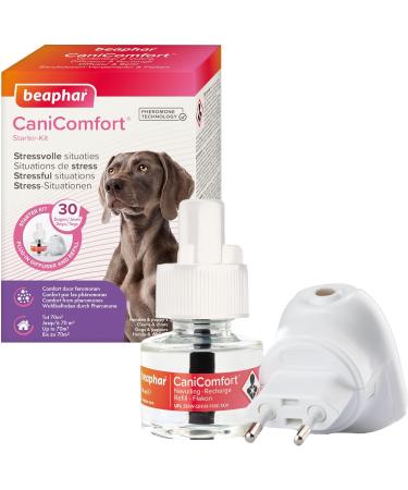 Buy Beaphar Canicomfort Starter Kit - Pheromone Diffuser for Dogs & Puppies - 30 Days Soothing Technology - 48ml Evaporator - International Shipping Available - Buy Online on GoSupps.com