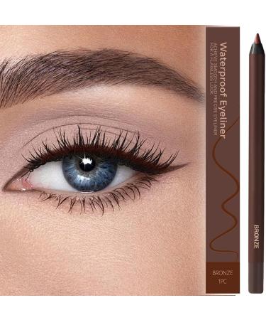Crayons Eye Liner Double Fonction Imperm able Anti-T che Beaut Longue Tenue Stylo Sourcils Doux Femmes Filles Bronze - Buy Online on GoSupps.com