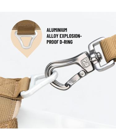 Elite Spanker Tactical Dog Vest - Adjustable Nylon Pet Dishes for Small Medium & Large Dogs (Brown - Size S) - Buy Online on GoSupps.com