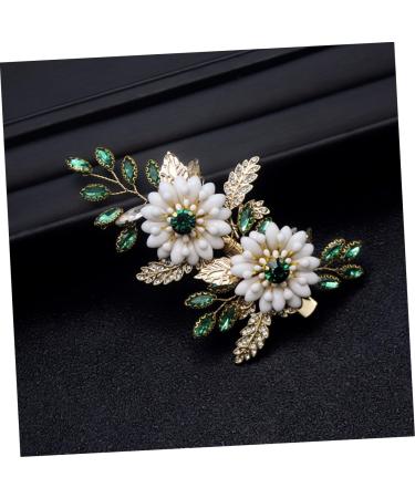 Ipetboom Bridal Hair Clips Wedding Hair Clips Flower Hairpin Hair Clips for Girls Flower Hair Side Comb Rhinestone Flower Hair Pins Hair Accessories Rose Gold Metal Vintage Bride - Buy Online on GoSupps.com