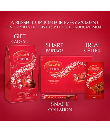 LINDT LINDOR Milk Chocolate Truffles Jumbo Bag 52 Count of Truffles 650g Bag Individually Wrapped Chocolate Christmas Chocolate Christmas Gift - Buy Online on GoSupps.com