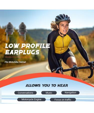 Naiicute Motorcycle Earplugs - 2 Pairs of Reusable Silicone Plugs for Motorcyclists Bikers & Racing - Comfortable & Audible Noise Reduction Ear Protection - Buy Online on GoSupps.com