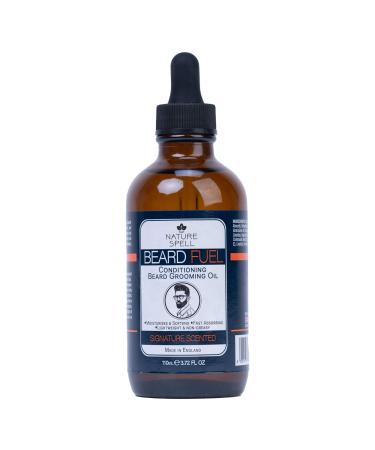 Nature Spell Beard Grooming Oil - Extra Large Bottle 110ml- Signature Scented Beard Conditioning Oil Made in UK
