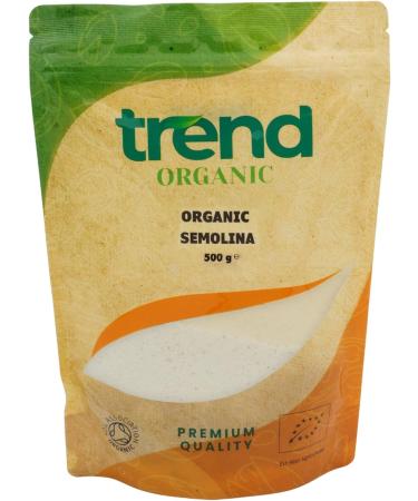 Organic Semolina Flour 500g - Nutrient-Rich All-Purpose Flour Alternative for Cooking & Baking - Certified Organic Vegan Non-GMO - Raw & Additive-Free - Buy Online on GoSupps.com