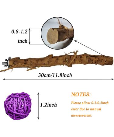 Natural Bamboo Bird Perch Stand Set for Budgies, Lovebirds, and Medium Parrots - 2PCS - Buy Online on GoSupps.com